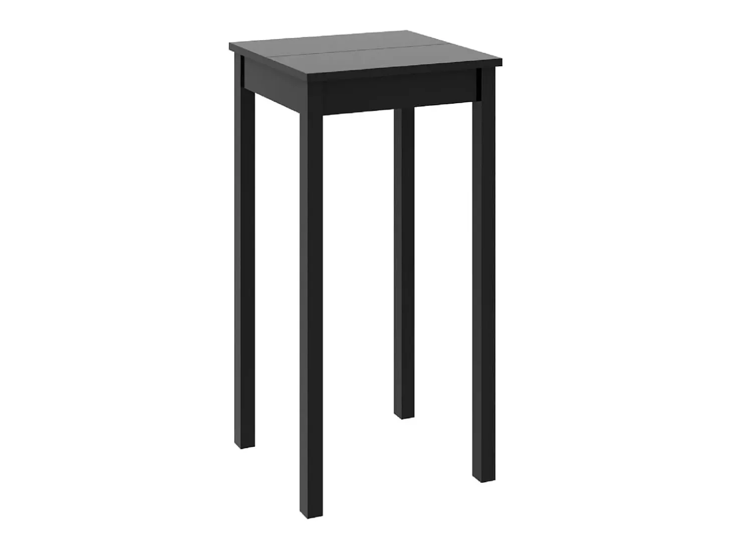 Mesa alta de bar MDF negra 55x55x107 cm ES647219