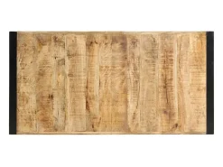 Mesa alta de cocina de madera maciza de mango 140x70x110 cm