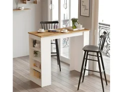 Mesa Alta Estilo Yurupa - Venprodin - 120 Cm Pino- Blanco