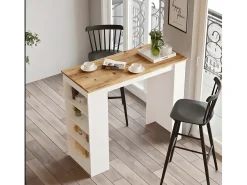 Mesa Alta Estilo Yurupa - Venprodin - 120 Cm Pino- Blanco