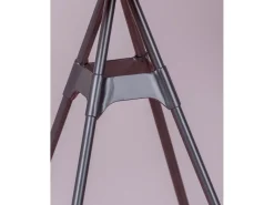 Mesa alta industrial en madera de haya y acero lacado (60x60cm) - Amadeus - Haya natural