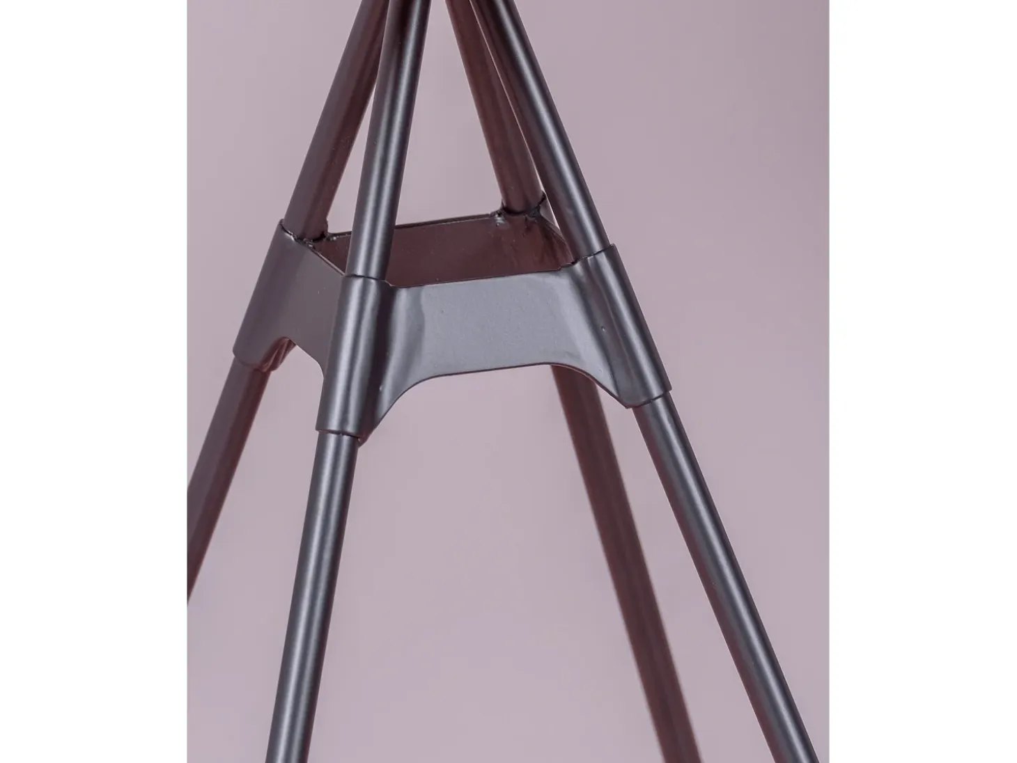 Mesa alta industrial en madera de haya y acero lacado (60x60cm) - Amadeus - Haya natural