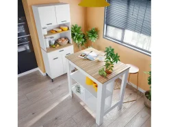 Mesa alta Nitza Blanco Artik (Blanco Mate) - Natur