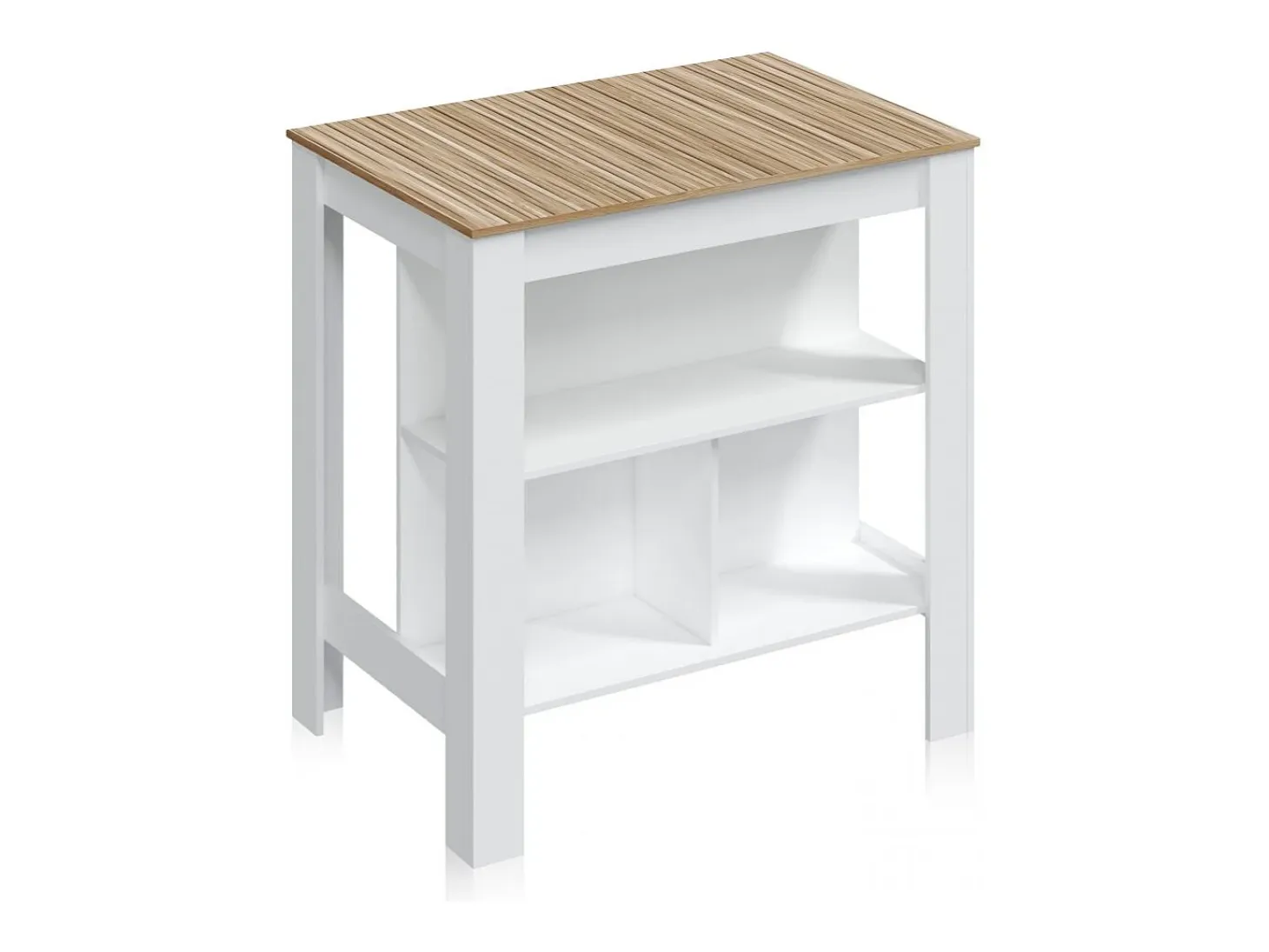 Mesa alta Nitza Blanco Artik (Blanco Mate) - Natur