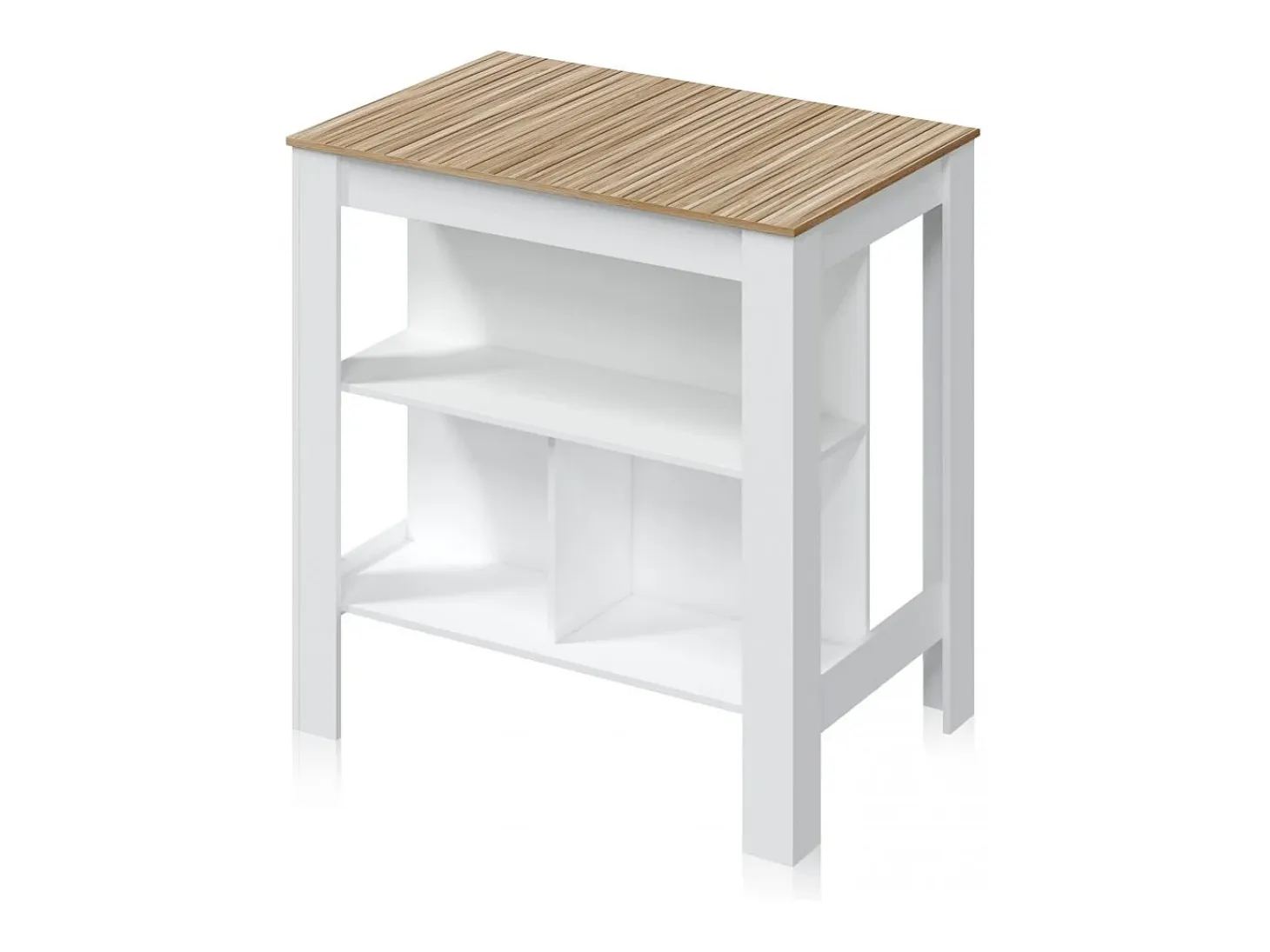 Mesa alta Nitza Blanco Artik (Blanco Mate) - Natur