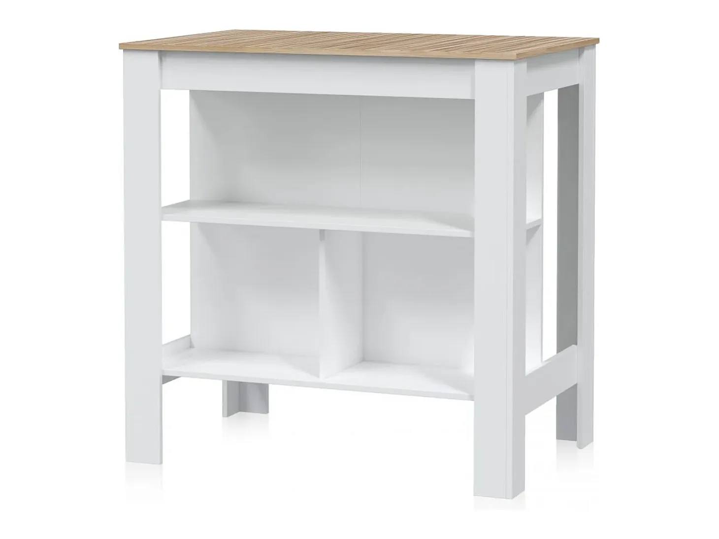 Mesa alta Nitza Blanco Artik (Blanco Mate) - Natur