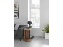 Mesa auxiliar - A62cm x L46cm x P55cm gris grafito -Trébol