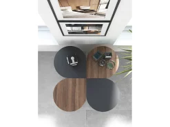 Mesa auxiliar - A62cm x L46cm x P55cm gris grafito -Trébol