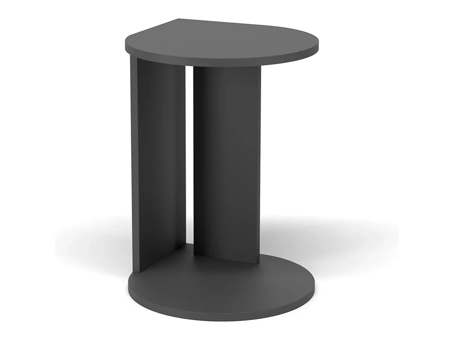 Mesa auxiliar - A62cm x L46cm x P55cm gris grafito -Trébol