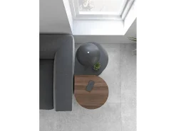 Mesa auxiliar - A62cm x L46cm x P55cm gris grafito -Trébol