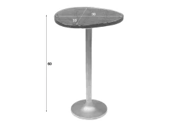 Mesa auxiliar - marrón Cristal - 38 x 33 cm - DARI