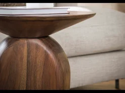 Mesa auxiliar - marrón Madera - 45 x 36 cm - MINOTA