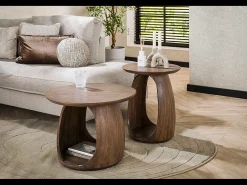 Mesa auxiliar - marrón Madera - 60 x 60 cm - MEVA