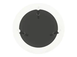 Mesa auxiliar 2 niveles vidrio templado transparente negro 38cm