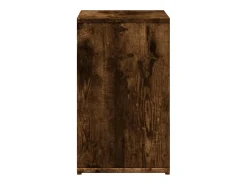 Mesa auxiliar 2 uds madera ingeniería roble ahumado 50x30x50 cm