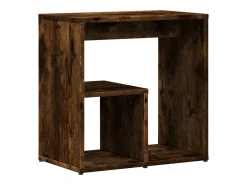 Mesa auxiliar 2 uds madera ingeniería roble ahumado 50x30x50 cm ES364344