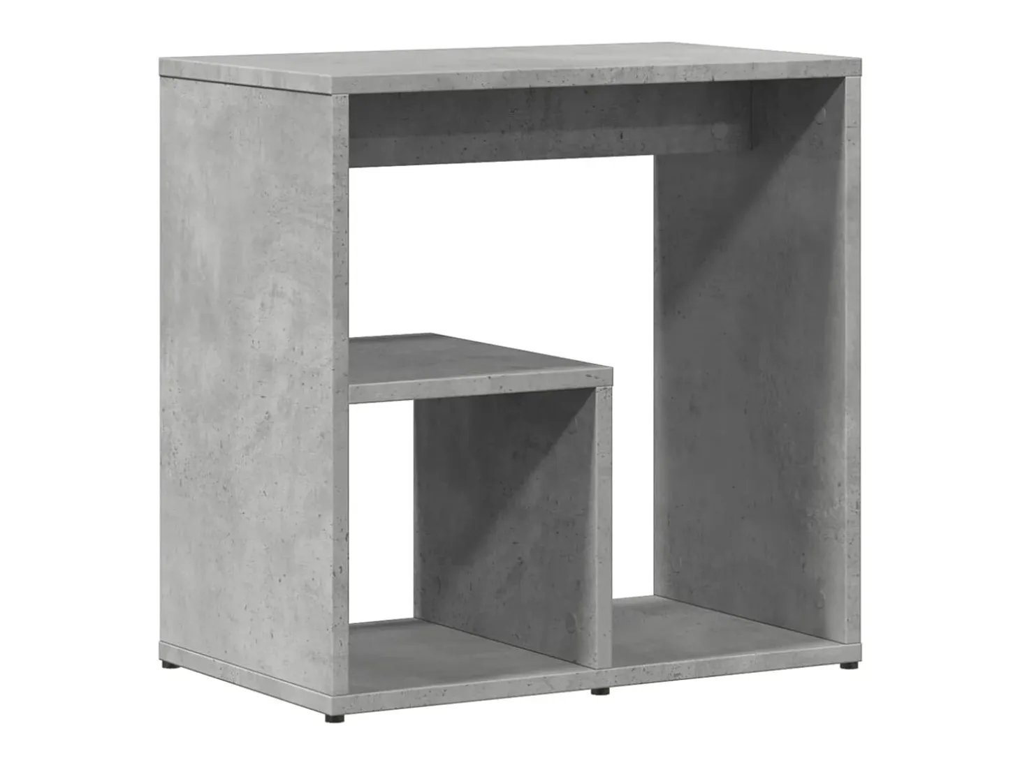 Mesa auxiliar 2 uds madera ingeniería gris hormigón 50x30x50 cm ES670336