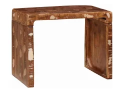 Mesa Auxiliar 60 x 35 x 45 cm madera maciza reciclada