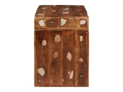 Mesa Auxiliar 60 x 35 x 45 cm madera maciza reciclada