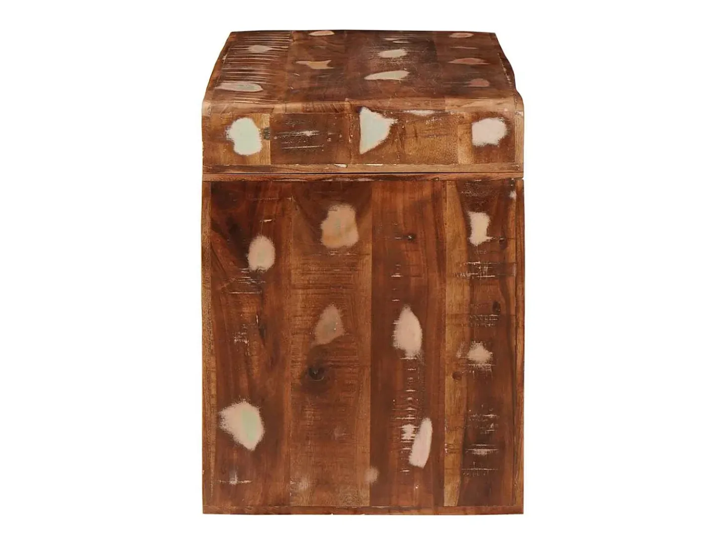 Mesa Auxiliar 60 x 35 x 45 cm madera maciza reciclada