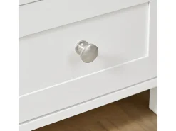Mesa Auxiliar Alta Mesita de noche con 1 cajón y 3 Niveles Mesa para salón comedor Blanco 30 x 28 x 74 cm FBT91-W SoBuy ES