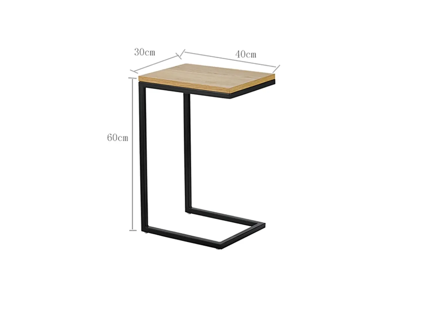 Mesa auxiliar Asón, 60cm(alto) 40cm(ancho) 30cm(fondo).