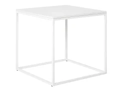 Mesa auxiliar cúbica blanca 45 x 45 x 45 cm