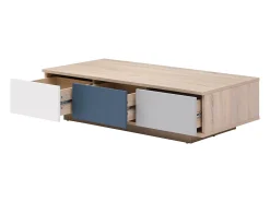 Mesa auxiliar con 3 cajones y 1 estante - Multicolor - FILUTIA