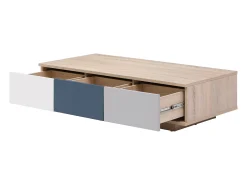 Mesa auxiliar con 3 cajones y 1 estante - Multicolor - FILUTIA