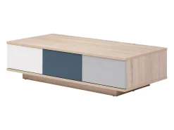 Mesa auxiliar con 3 cajones y 1 estante - Multicolor - FILUTIA
