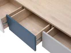 Mesa auxiliar con 3 cajones y 1 estante - Multicolor - FILUTIA