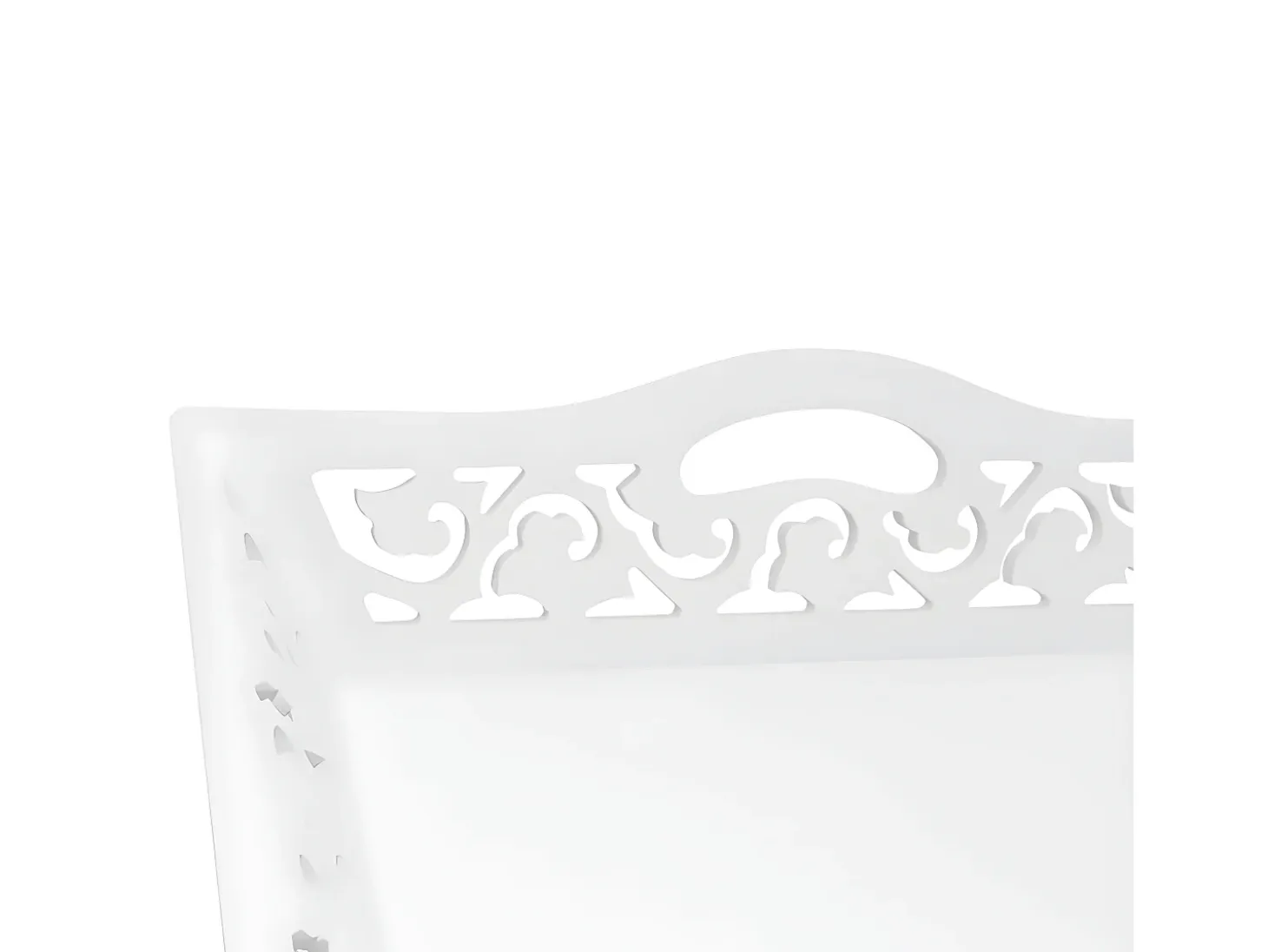 Mesa auxiliar con bandeja blanca