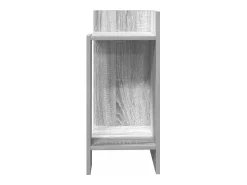 Mesa auxiliar con estante gris sonoma 25,5x27x60 cm