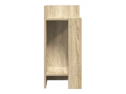 Mesa auxiliar con estante roble sonoma 25,5x27x60 cm