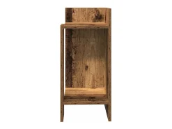Mesa auxiliar con estante envejecida 25,5x27x60 cm