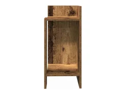 Mesa auxiliar con estante envejecida 25,5x27x60 cm