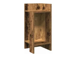 Mesa auxiliar con estante envejecida 25,5x27x60 cm