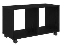 Mesa Auxiliar con estante Roble negro 72 x 33 x 42.5 cm