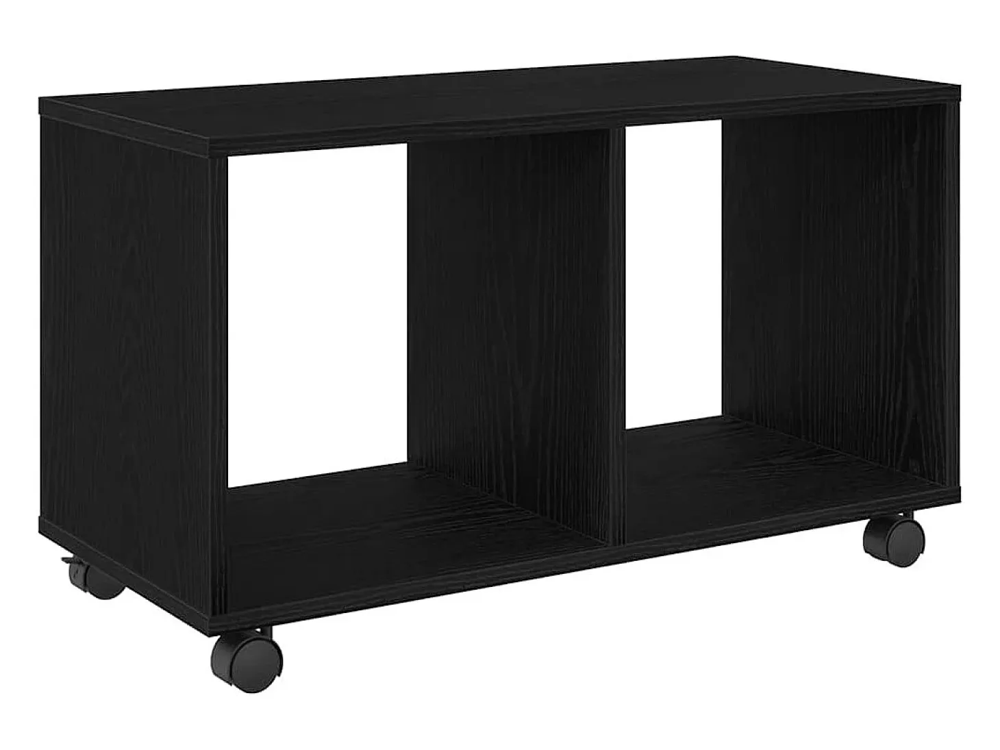 Mesa Auxiliar con estante Roble negro 72 x 33 x 42.5 cm