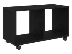 Mesa Auxiliar con estante Roble negro 72 x 33 x 42.5 cm