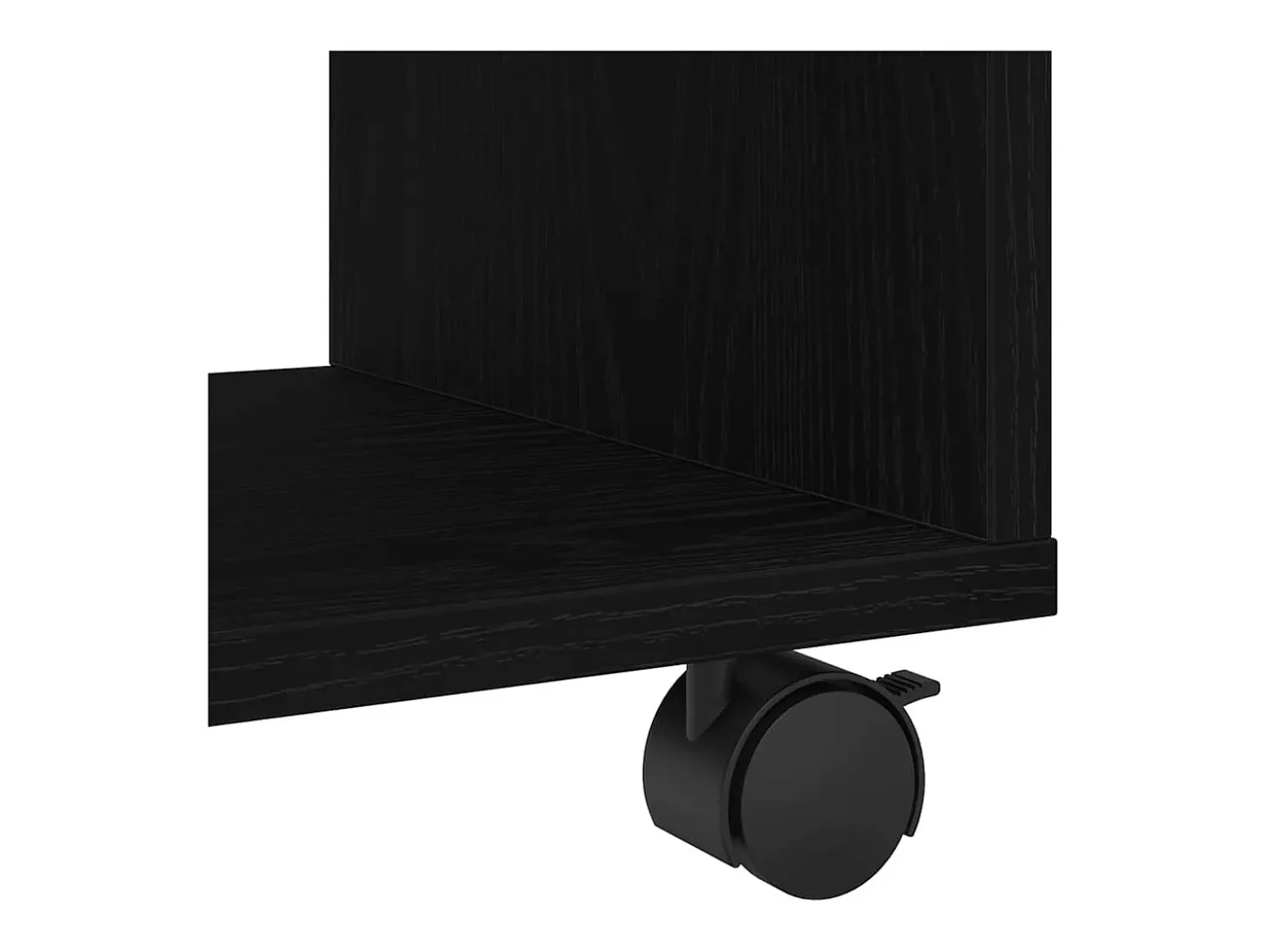Mesa Auxiliar con estante Roble negro 72 x 33 x 42.5 cm