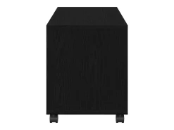 Mesa Auxiliar con estante Roble negro 72 x 33 x 42.5 cm