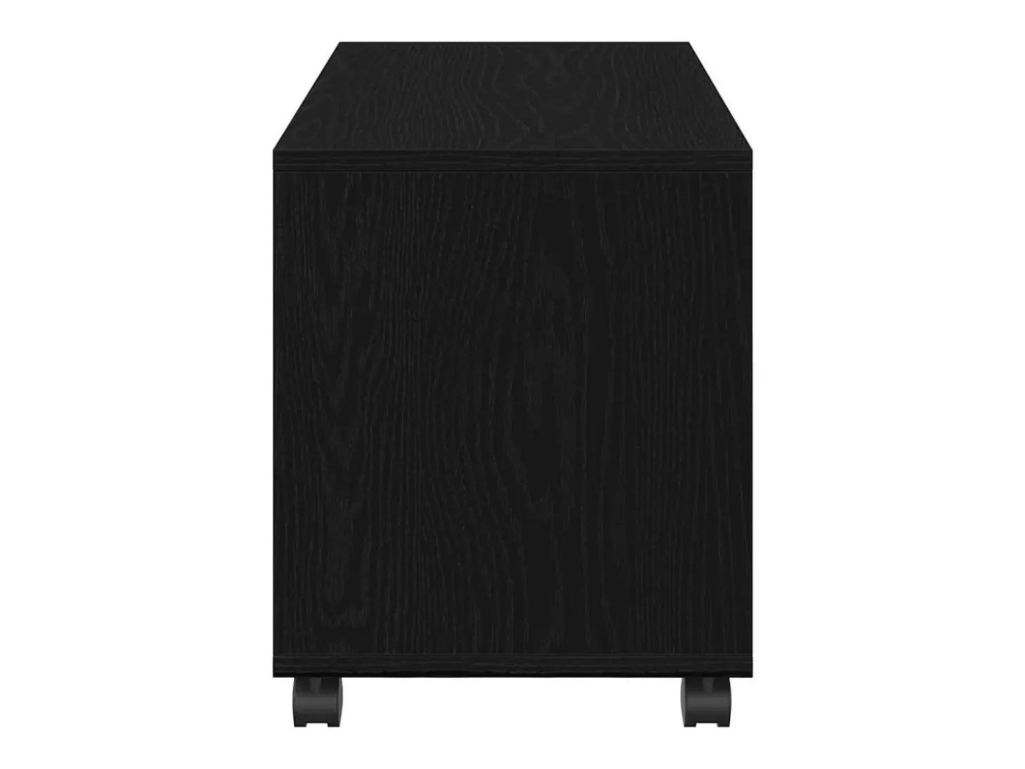 Mesa Auxiliar con estante Roble negro 72 x 33 x 42.5 cm