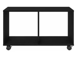 Mesa Auxiliar con estante Roble negro 72 x 33 x 42.5 cm