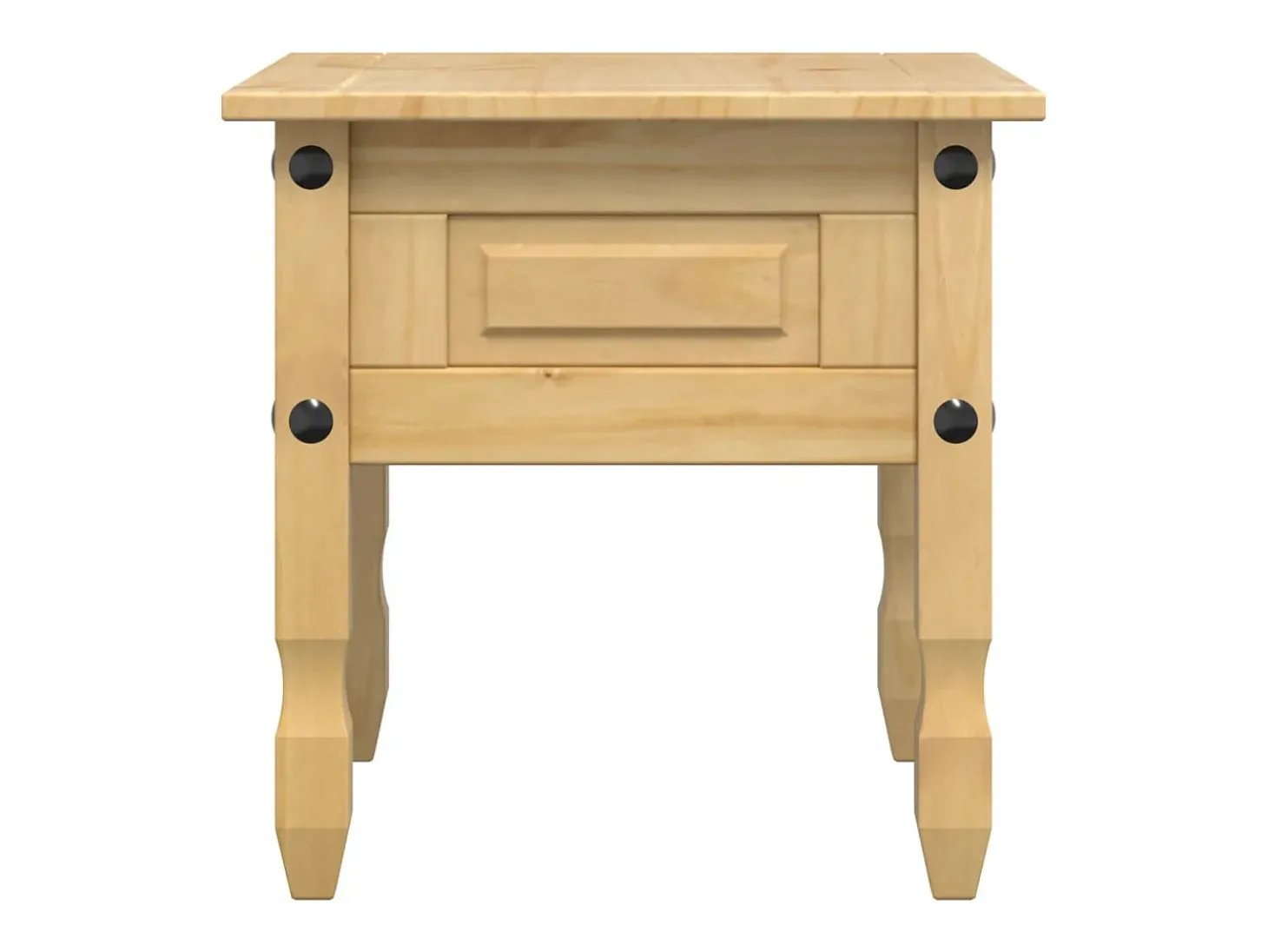 Mesa auxiliar Corona madera maciza de pino 50x50x50 cm