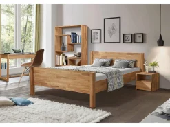 Mesa auxiliar Danark de madera maciza de roble