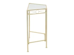 Mesa auxiliar de estilo vintage metal 87x34x73 cm dorada