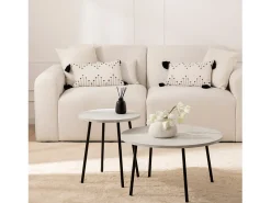 Mesa auxiliar de Lacado Negro 50 x 45- Siena