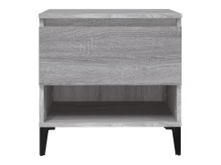Mesa auxiliar de madera contrachapada gris Sonoma 50x46x50 cm