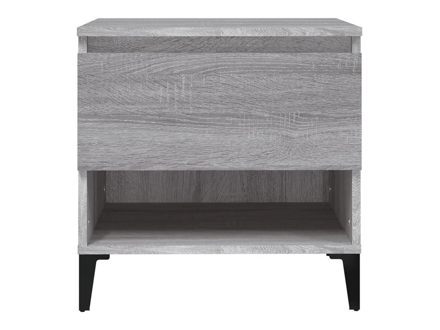 Mesa auxiliar de madera contrachapada gris Sonoma 50x46x50 cm